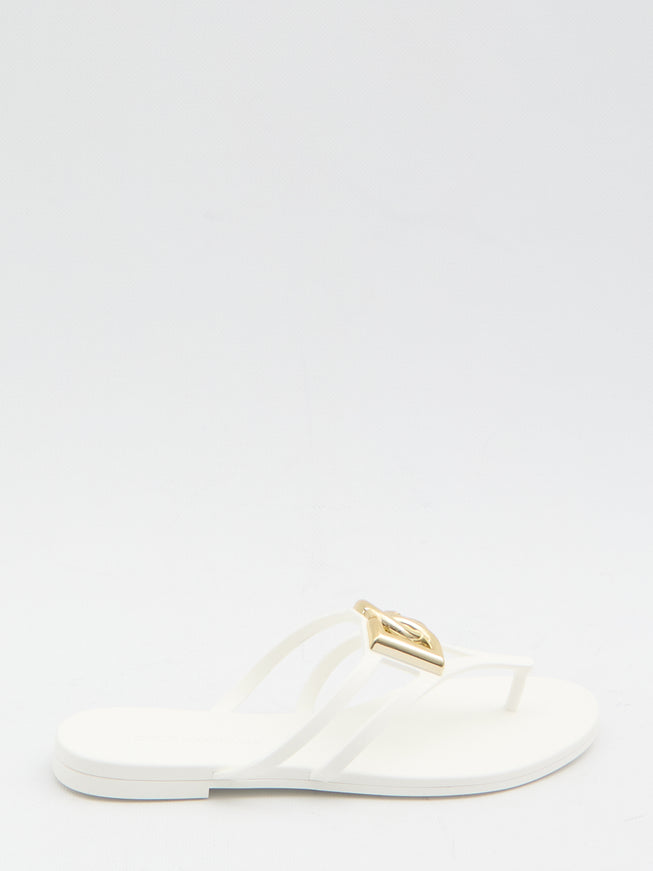 Dolce & Gabbana Dg Thong Sandals White