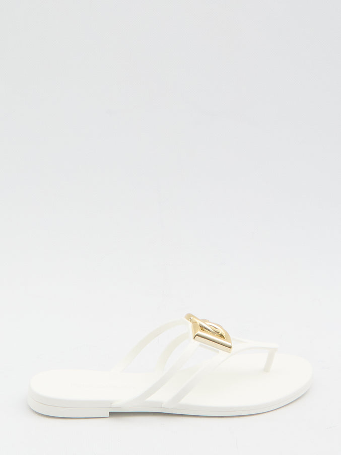 Dolce & Gabbana Dg Thong Sandals White