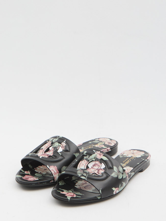 Dolce & Gabbana Floral Beachwear Slides