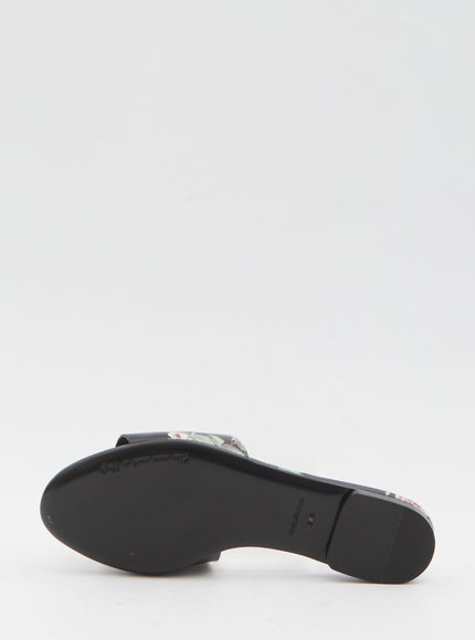 Dolce & Gabbana Floral Beachwear Slides