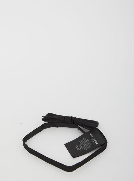 Saint Laurent Yves Bow Tie In Silk