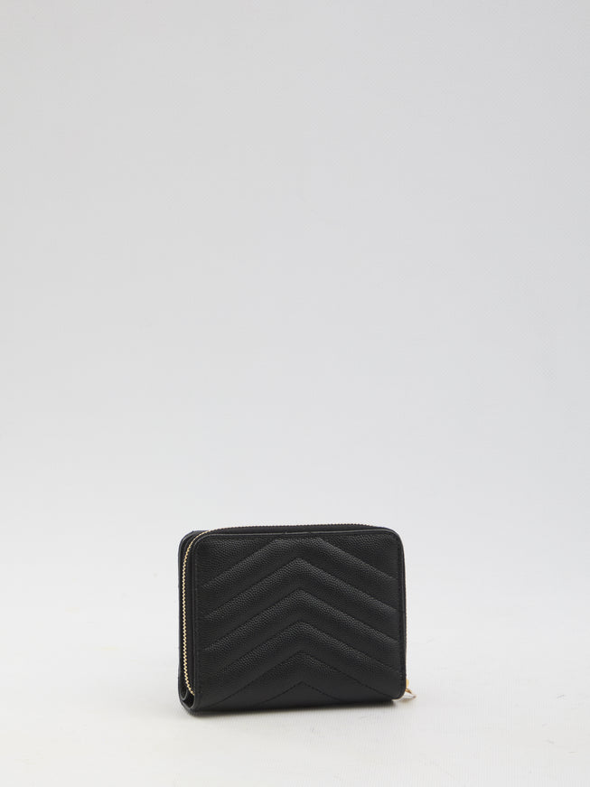 Saint Laurent Cassandre Matelassé Compact Wallet