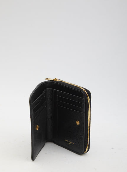 Saint Laurent Cassandre Matelassé Compact Wallet