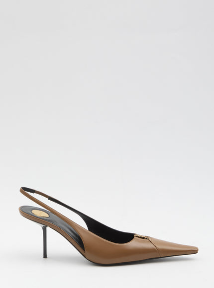 Saint Laurent Babylone Breteuil Pumps Brown