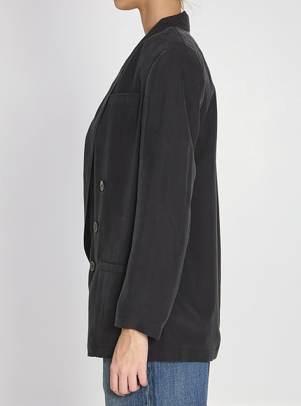 Saint Laurent Giacca In Seta Habutai