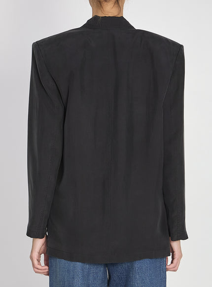Saint Laurent Giacca In Seta Habutai