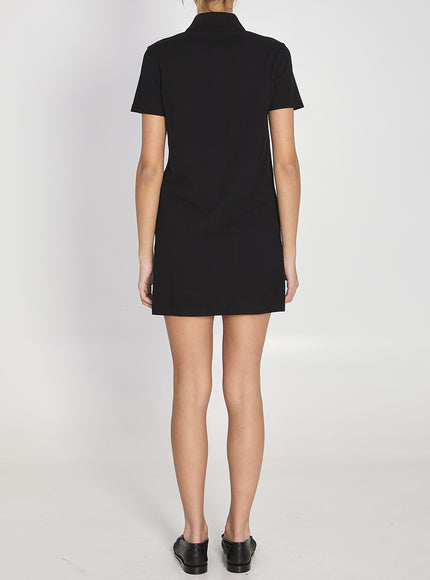 Saint Laurent Cassandre Cotton Piqué Dress