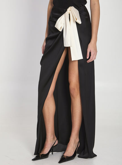 Saint Laurent Silk Charmeuse Skirt