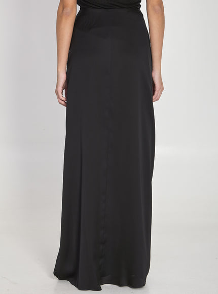 Saint Laurent Silk Charmeuse Skirt