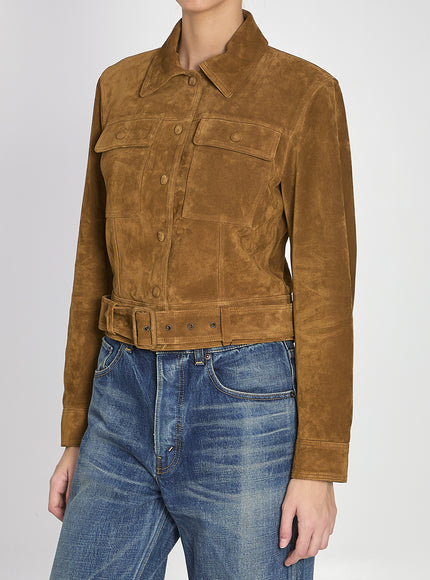 Saint Laurent Vintage Suede Leather Jacket