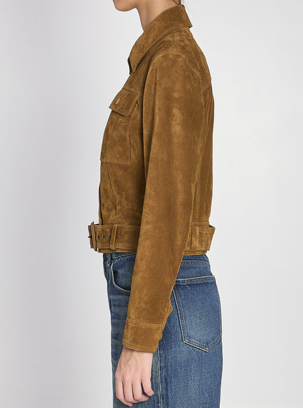 Saint Laurent Vintage Suede Leather Jacket