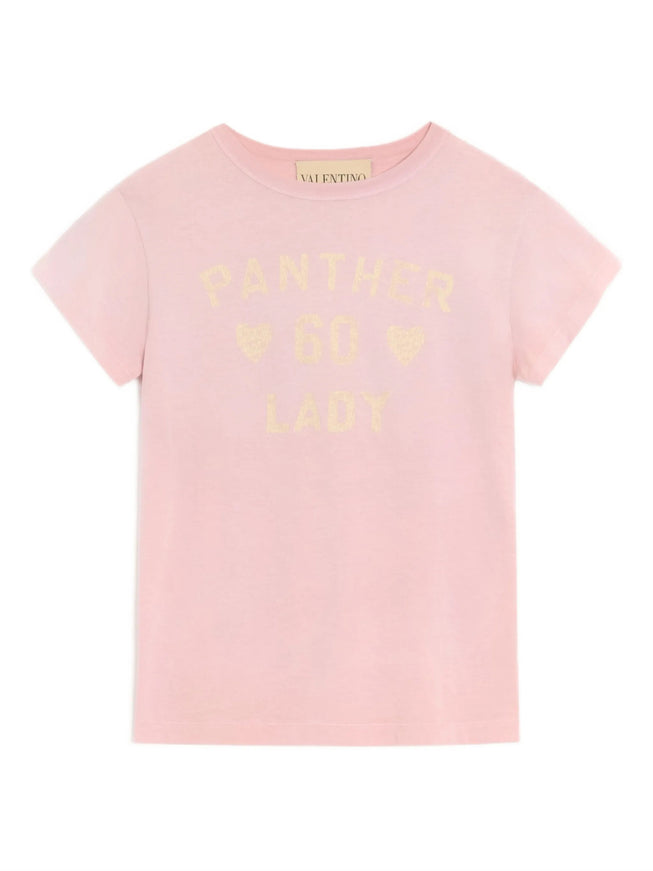 Valentino Garavani Panther Lady T-shirt Pink
