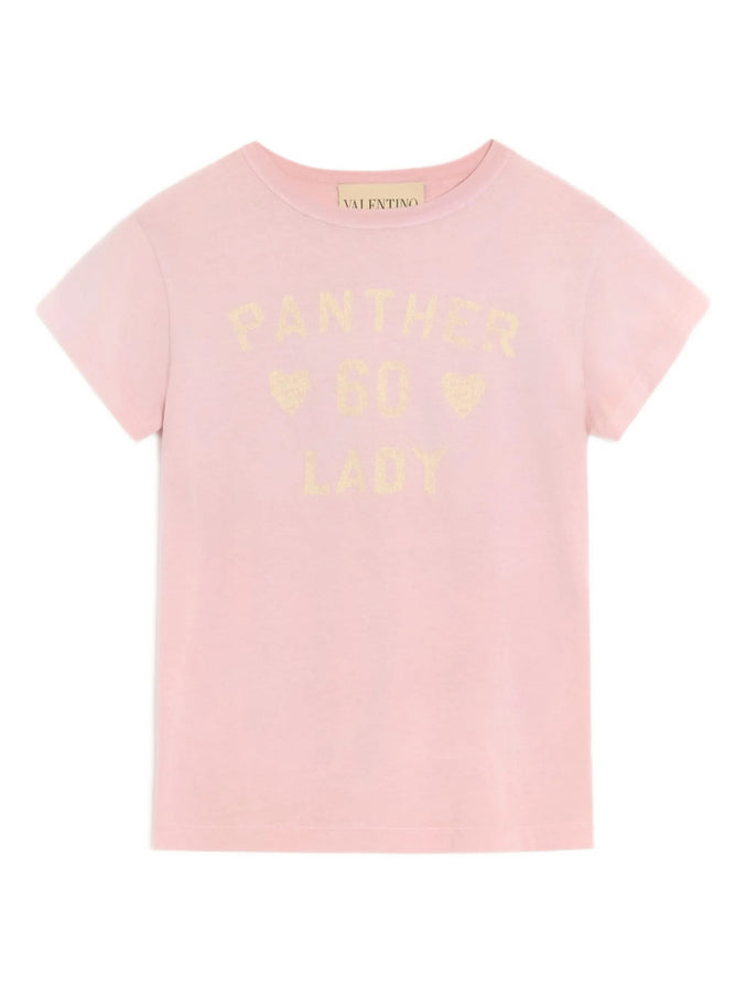Valentino Garavani Panther Lady T-shirt Pink