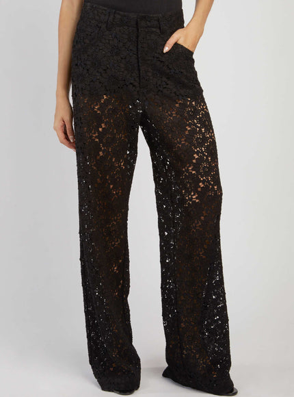 Federica Tosi Lace Pants Black