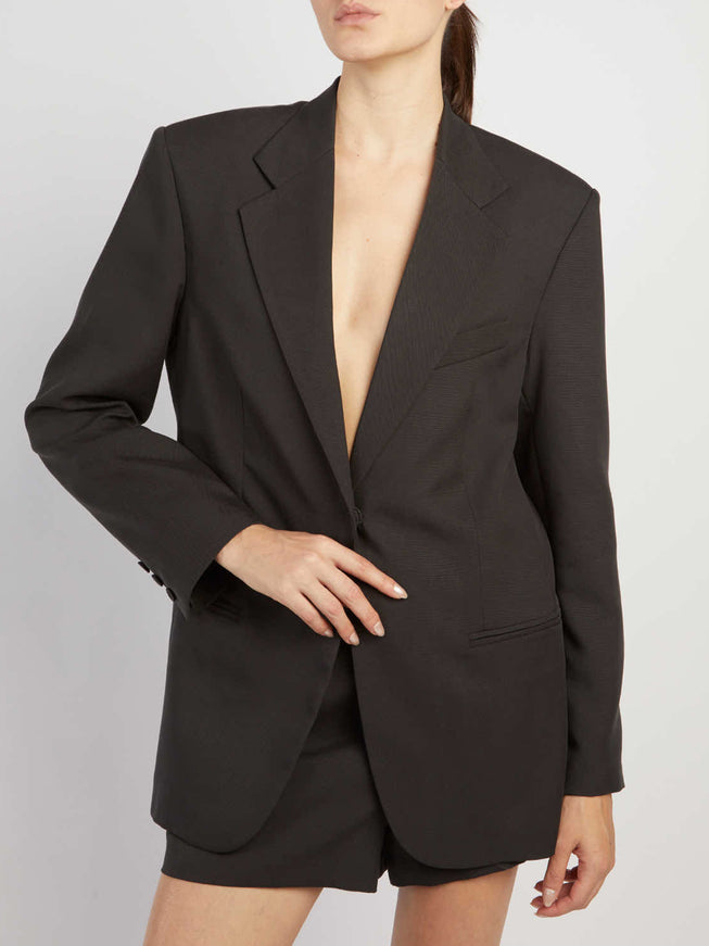 Federica Tosi Oversized Blazer Black