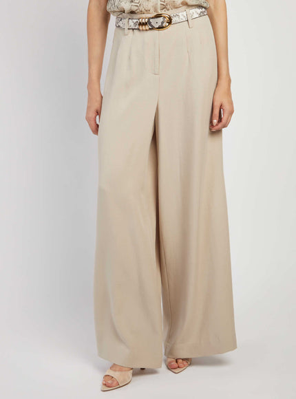 Federica Tosi Wide-leg Pants Beige