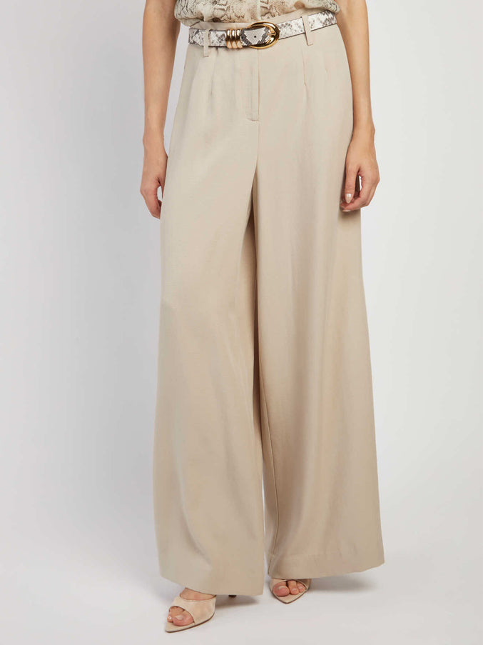 Federica Tosi Wide-leg Pants Beige
