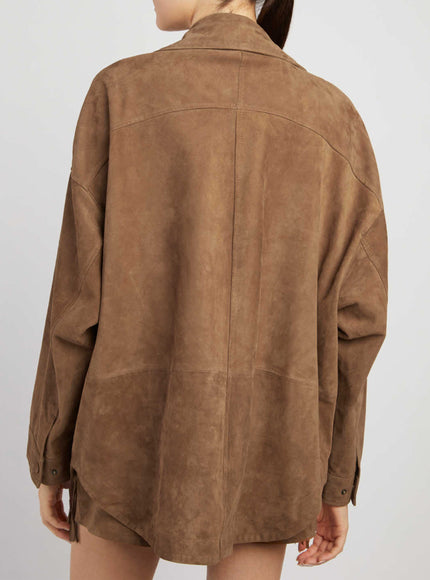 Federica Tosi Suede Leather Overshirt