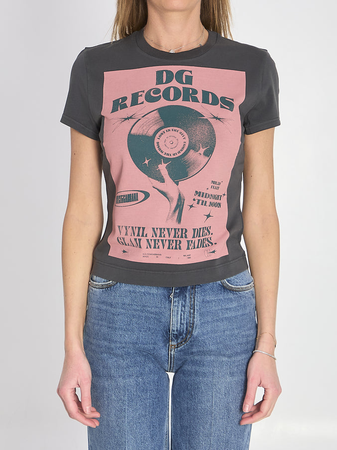 Dolce & Gabbana Stretch Cotton T-shirt Grey