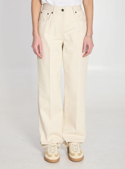 Valentino Garavani Ivory Jeans White
