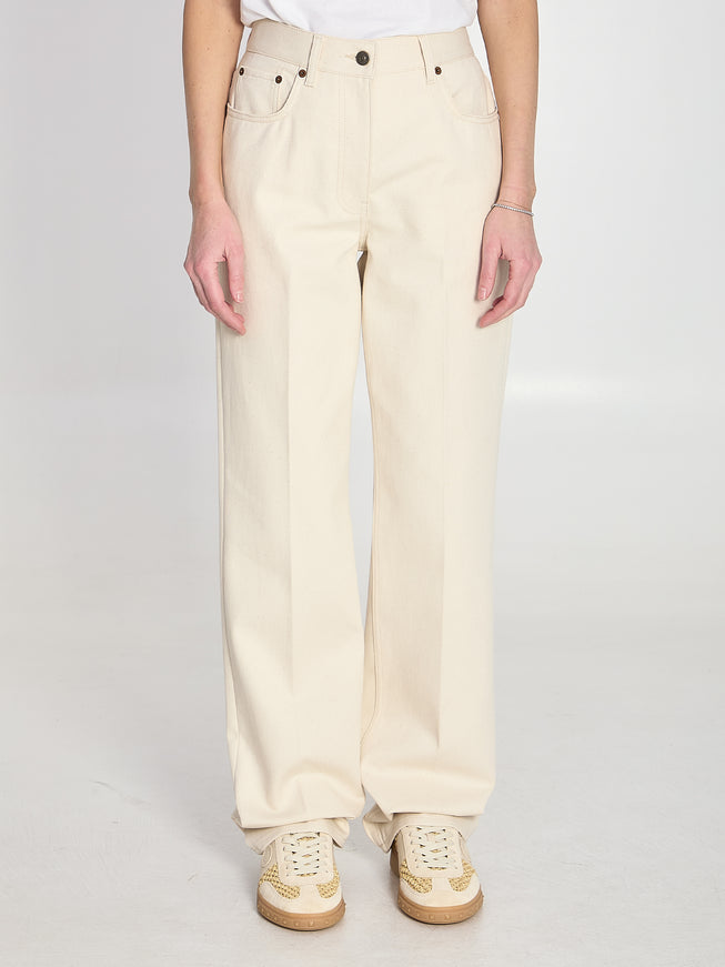 Valentino Garavani Ivory Jeans White