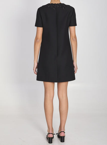 Valentino Garavani Short Dress With Embroidery