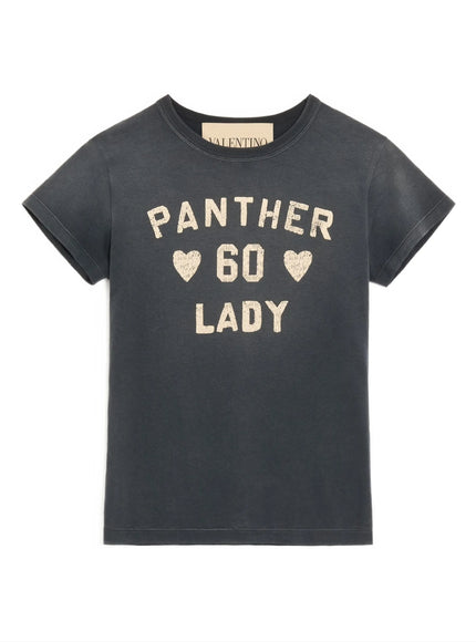 Valentino Garavani Panther Lady T-shirt Black