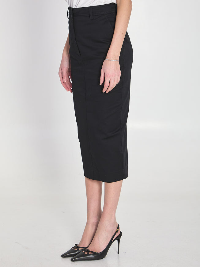 The Latest Cotton Gabardine Skirt