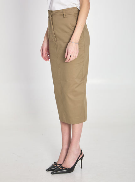 The Latest Cotton Gabardine Skirt
