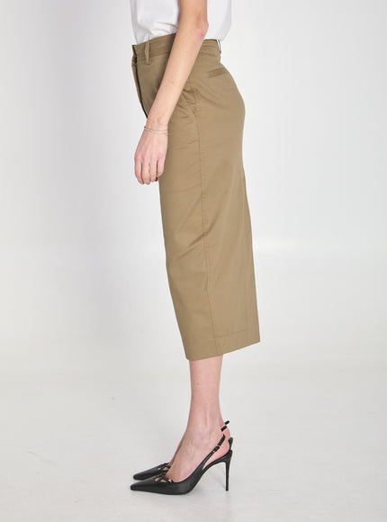 The Latest Cotton Gabardine Skirt