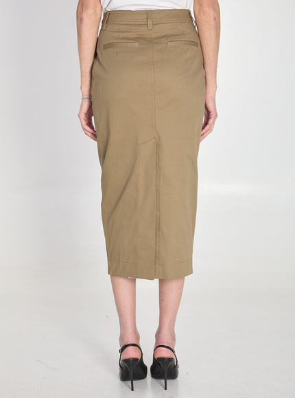 The Latest Cotton Gabardine Skirt