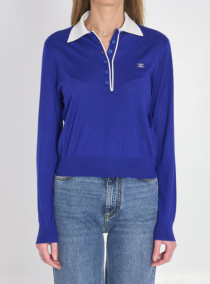 Celine Triomphe Polo Blue