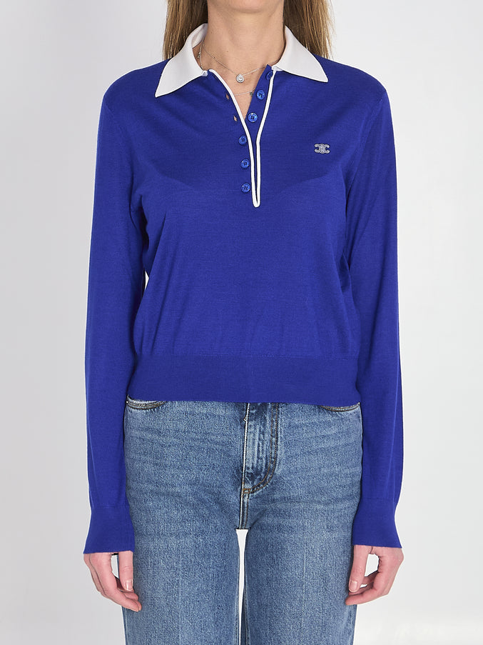 Celine Triomphe Polo Blue