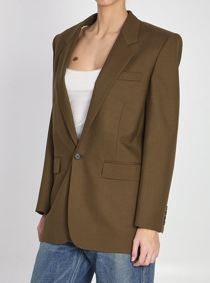 Saint Laurent Khaki Wool Jacket