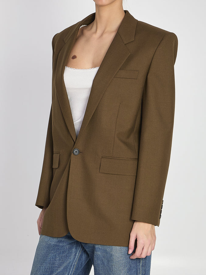 Saint Laurent Khaki Wool Jacket