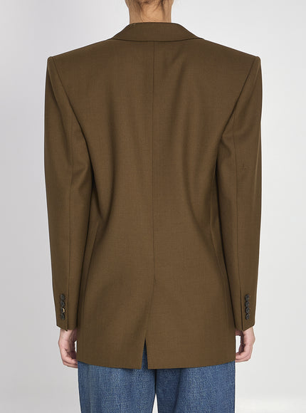 Saint Laurent Khaki Wool Jacket