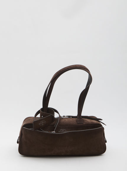 Balenciaga Carrie Bowling Bag Small QT Brown