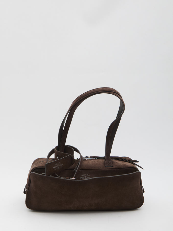 Balenciaga Carrie Bowling Bag Small QT Brown