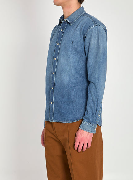 Saint Laurent Cassandre Denim Shirt