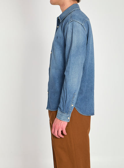 Saint Laurent Cassandre Denim Shirt