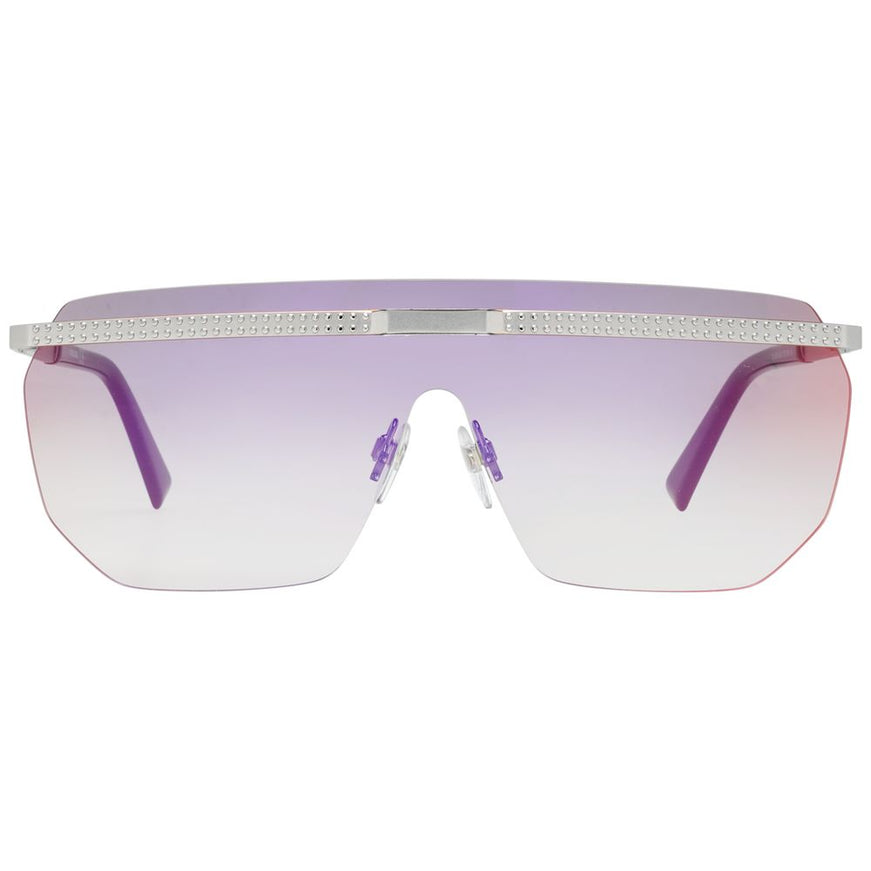 a pair of sunglasses with a purple lens