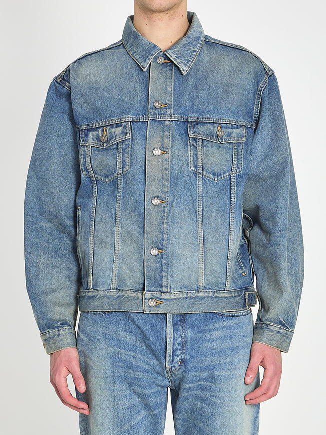 Saint Laurent Trucker Jacket Blue
