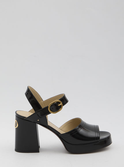 Valentino Garavani Fawcette Platform Sandals Black