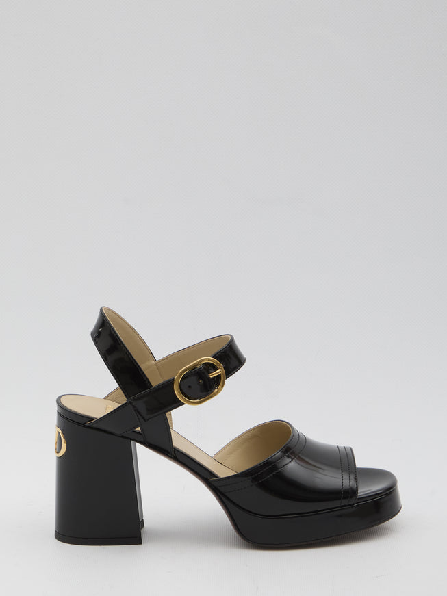Valentino Garavani Fawcette Platform Sandals Black