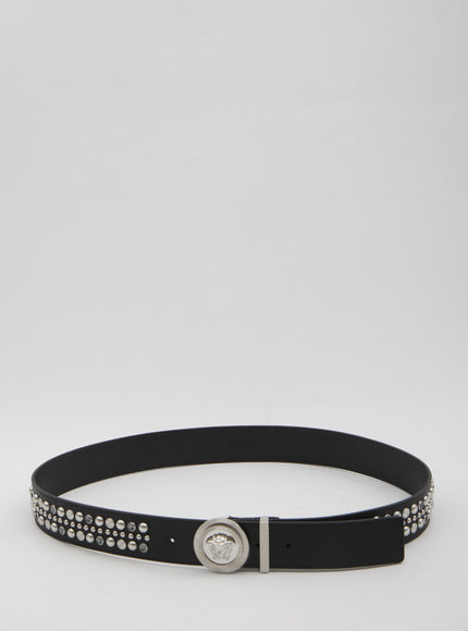 Versace Medusa Belt With Studs Black