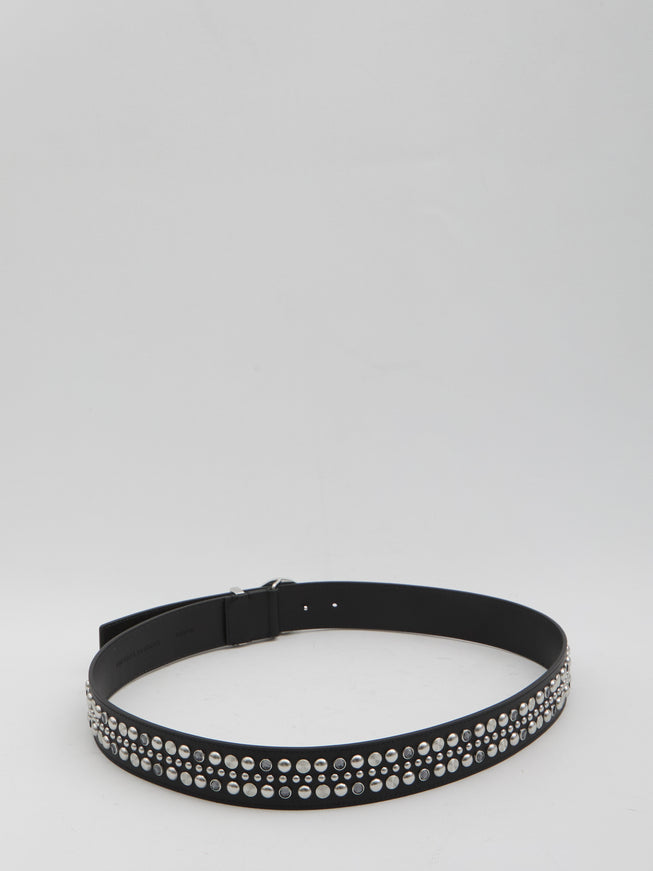 Versace Medusa Belt With Studs