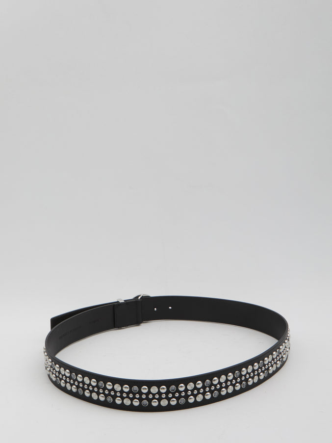 Versace Medusa Belt With Studs
