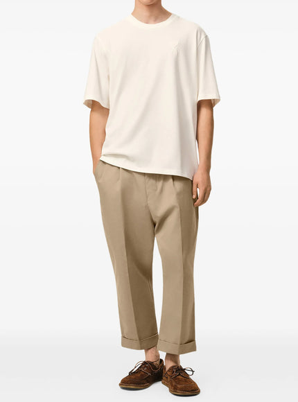 Ami Paris Carrot Pants Beige