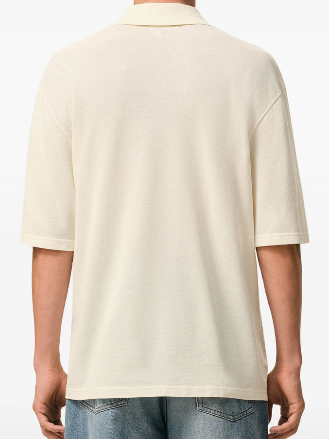 Ami Paris Cotton Piqué Polo