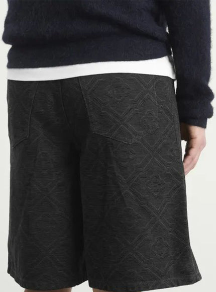 Casablanca Laser Monogram Denim Shorts